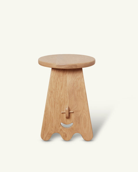 Senja Artful Traditionalist Scandinavian Oak Footstool