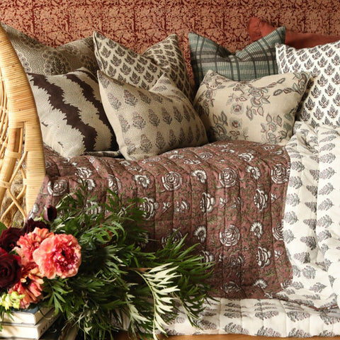 Filling Spaces Artful Traditionalist Bohemian Handcrafted Accent Throw Pillow - 18 x 18 - 20 x 20 - 22 x 22 - 24 x 24 - 26X 26 - 14 x 20 - 14 x 40 - 18 x 40 - 16 x 50