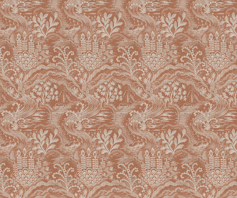 Floral Statement Fabric in Sandshell - 139cm