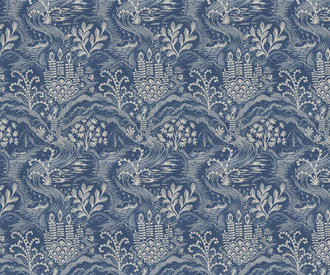 Floral Statement Fabric in Sandshell - 139cm