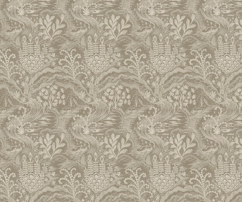 Floral Statement Fabric in Sandshell - 139cm