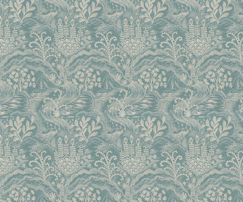 Floral Statement Fabric in Sandshell - 139cm