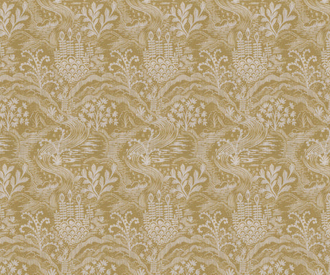 Floral Statement Fabric in Sandshell - 139cm