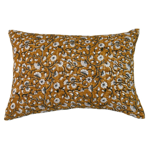 Filling Spaces Artful Traditionalist Bohemian Embroidery Lumbar Pillow - 22 x 22 - 14 x 20 - 14 x 40 - 18 x 18 - 20 x 20 - 24 x 24 - 26X 26 - 18 x 40 - 16 x 50