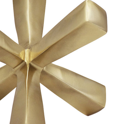 Decorating Essentials Abstract Contemporary Brass Polished Sculpture