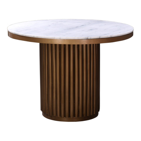 Tower Tulip Dining Table with Fluted Drum Base Modern Design