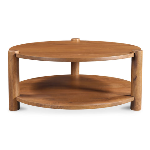 Olsen Artful Traditionalist Rustic Round Coffee Table