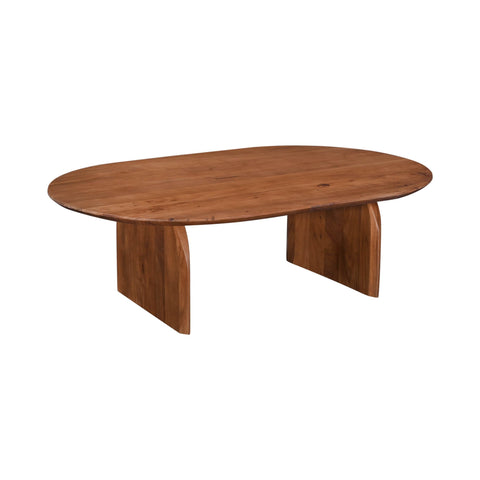LH Imports Domingo Timeless Minimalist Modern Curved Coffee Table