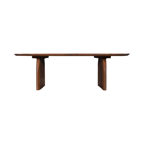 LH Imports Domingo Timeless Minimalist Modern Curved Coffee Table