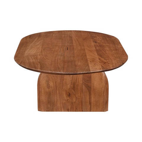 LH Imports Domingo Timeless Minimalist Modern Curved Coffee Table