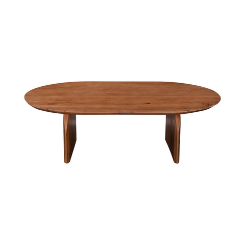 LH Imports Domingo Timeless Minimalist Modern Curved Coffee Table