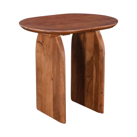 LH Imports Domingo Organic Modern Curved Center Table