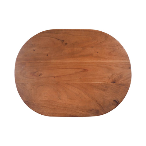 LH Imports Domingo Organic Modern Curved Center Table