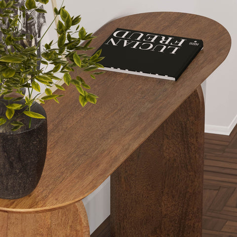 Domingo Timeless Minimalist Curved Entryway Console