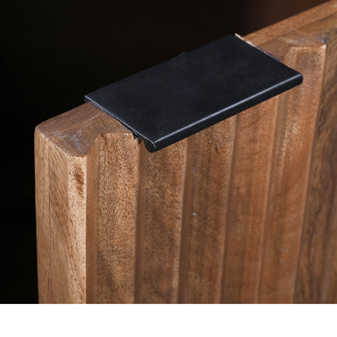 LH Imports Nikita Timeless Minimalist Fluted Contemporary Nightstand