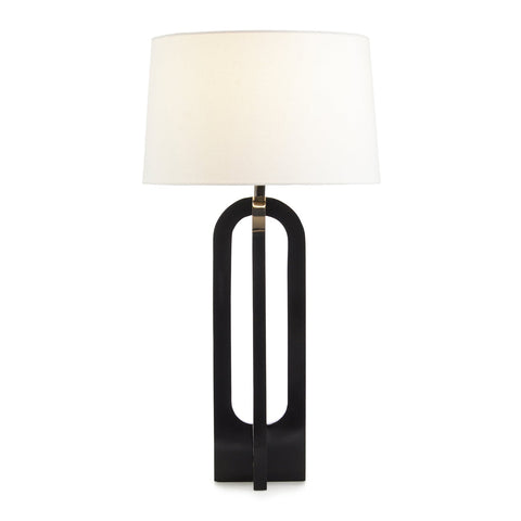 Accent Column Table Lamp Modern Drum Design