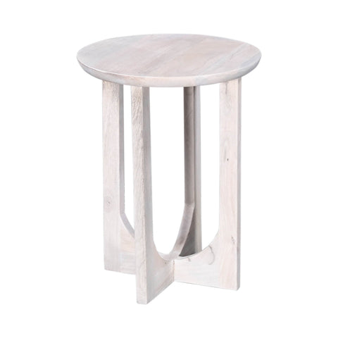 LH Imports Sasha Minimalist Scandinavian Round Accent Table