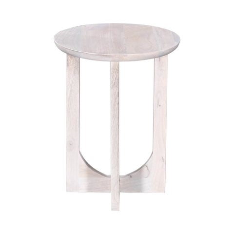 LH Imports Sasha Minimalist Scandinavian Round Accent Table