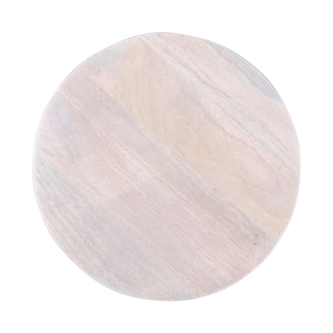 LH Imports Sasha Minimalist Scandinavian Round Accent Table