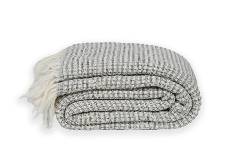 Jenna Geometric Fringe Blanket for Contemporary Living Spaces