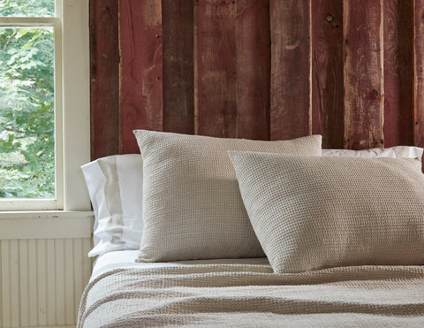 Rustic Soft Textured Solid Cotton Shams