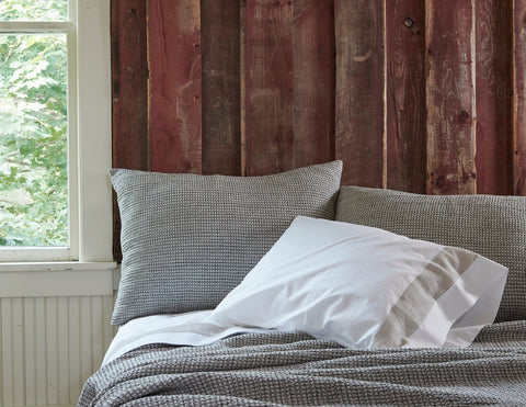 Jenna Geometric Woven Rectangle Throw with Fringe Scandinavian Style