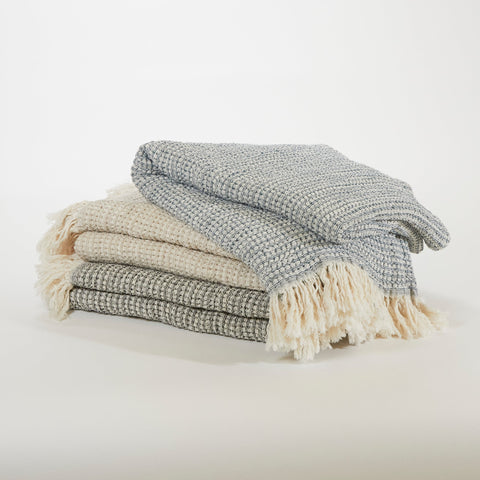 Jenna Geometric Fringe Blanket for Contemporary Living Spaces