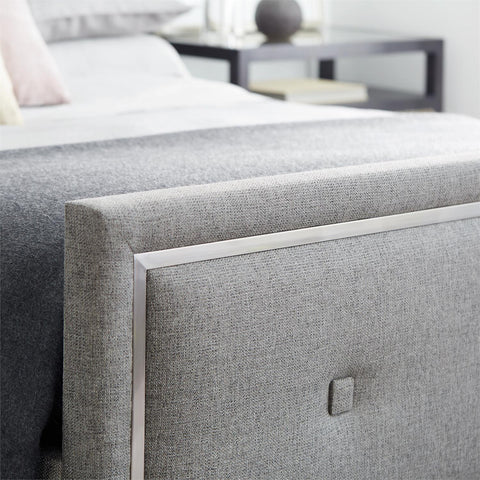 Bernhardt Elegant Decorage Upholstered Panel with Button Tufting - Low Profile - King