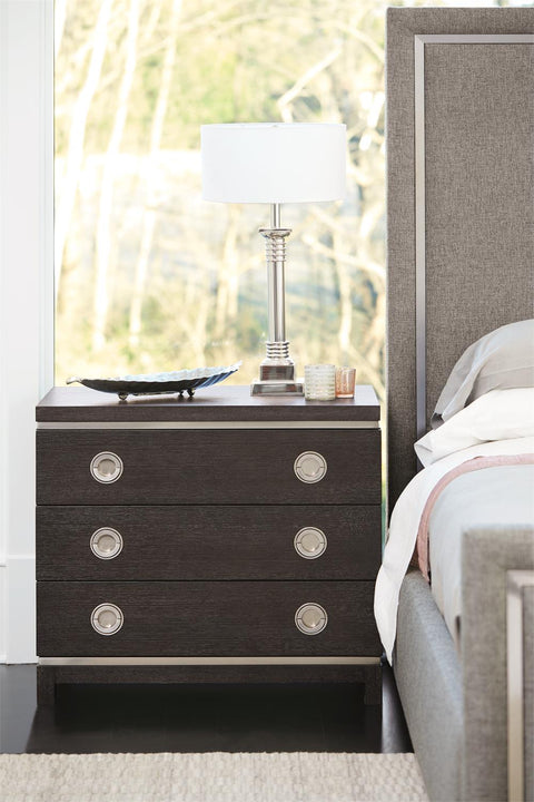 Bernhardt Elegant Decorage Upholstered Panel with Button Tufting - Low Profile - King