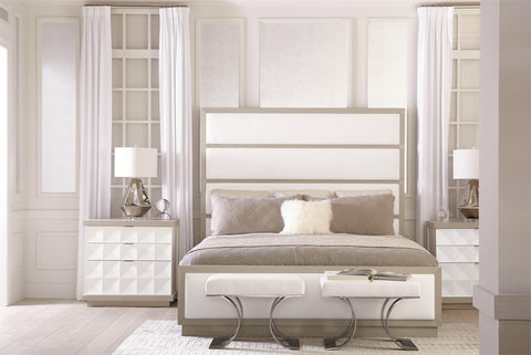 Bernhardt Contemporary Axiom Wingback Upholstered Panel - King - King - Queen