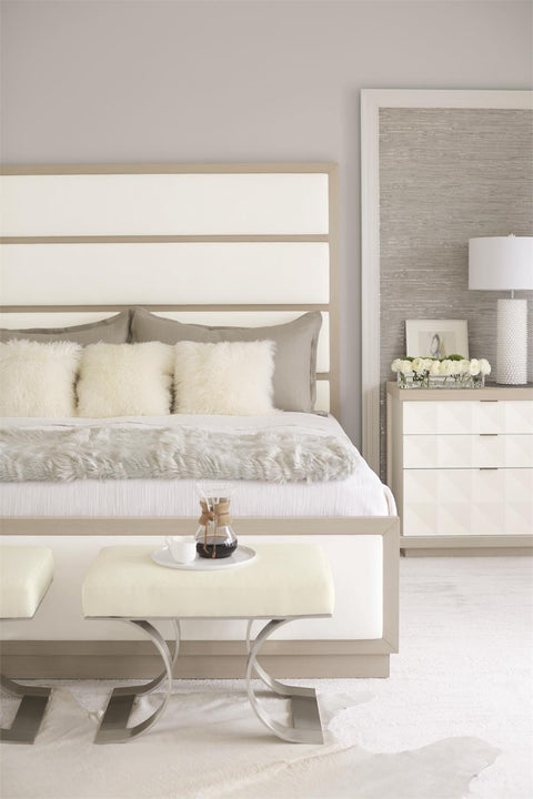 Bernhardt Contemporary Axiom Wingback Upholstered Panel - King - King - Queen