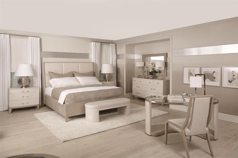 Bernhardt Contemporary Axiom Wingback Upholstered Panel - Queen - King - Queen