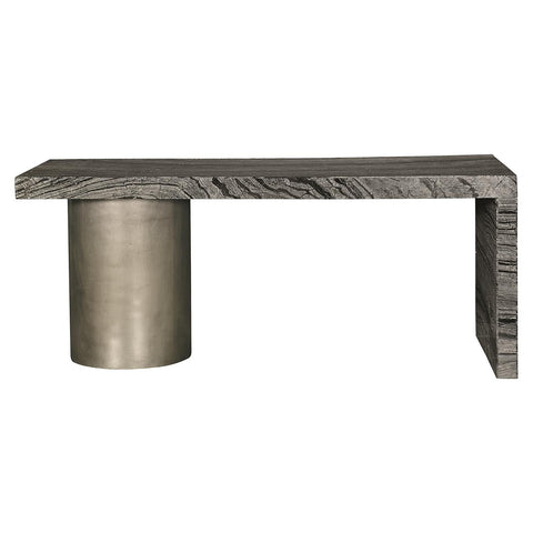 Bernhardt Timeless Minimalist Modern Marble Writing Desk - 72 W