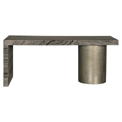 Bernhardt Timeless Minimalist Modern Marble Writing Desk - 72 W