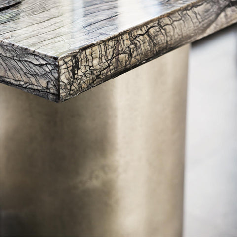 Bernhardt Timeless Minimalist Modern Marble Writing Desk - 72 W