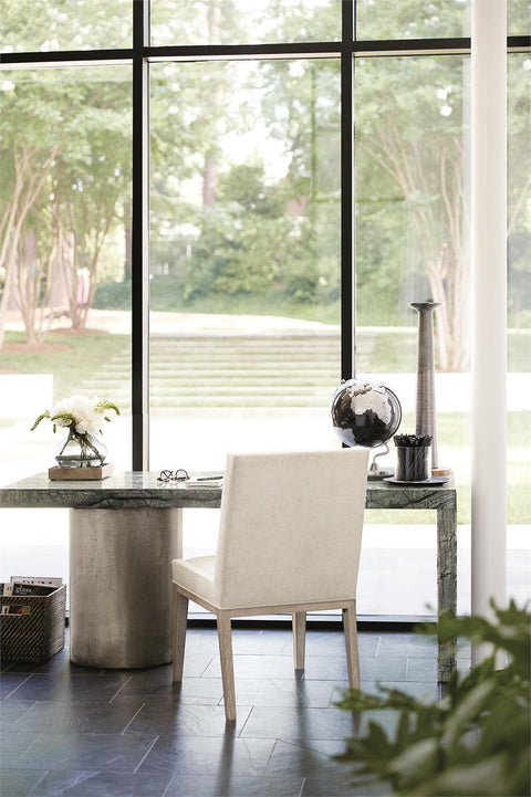 Bernhardt Timeless Minimalist Modern Marble Writing Desk - 72 W