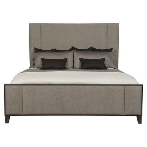 Bernhardt Modern Linea Low Profile Upholstered Panel Bed - Queen - Cal King - King - Queen