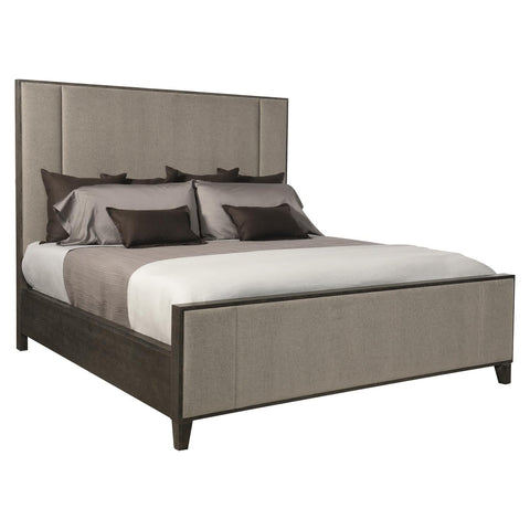 Bernhardt Modern Linea Low Profile Upholstered Panel Bed - Queen - Cal King - King - Queen
