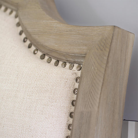 Bernhardt Contemporary Santa Barbara Arch Panel with Nailhead Trim - Queen - King - Queen