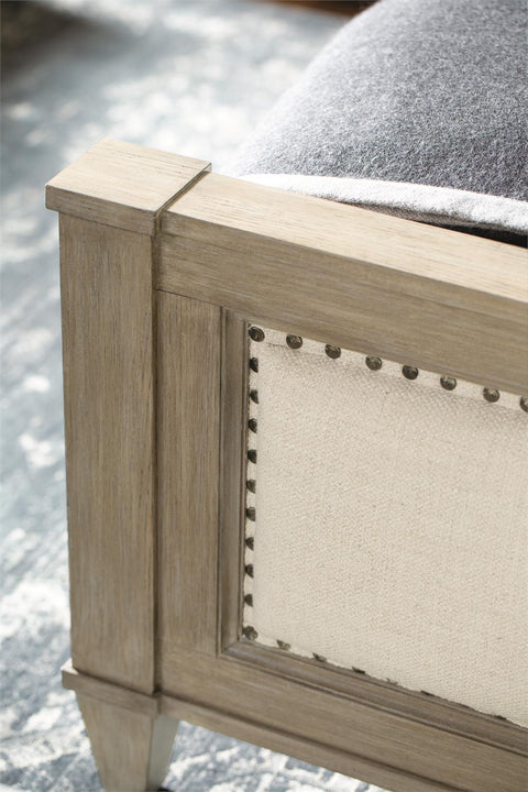 Bernhardt Contemporary Santa Barbara Arch Panel with Nailhead Trim - Queen - King - Queen