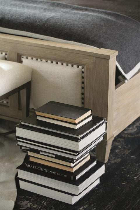 Bernhardt Contemporary Santa Barbara Arch Panel with Nailhead Trim - Queen - King - Queen