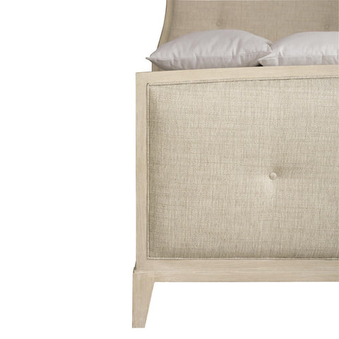 Bernhardt Elegant East Hampton Wingback Upholstered Panel Bed - King - Queen - King
