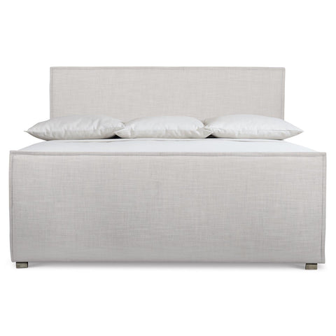 Bernhardt Contemporary Sawyer Upholstered Low Profile Panel - Cream - Queen - King