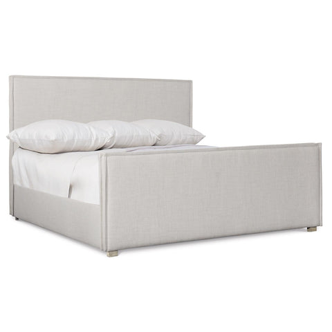 Bernhardt Contemporary Sawyer Upholstered Low Profile Panel - Cream - Queen - King