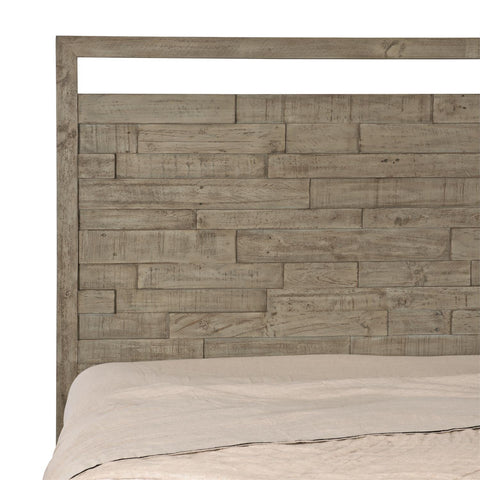 Bernhardt Mid Century Shaw Plank Panel Bed - King - King - Queen