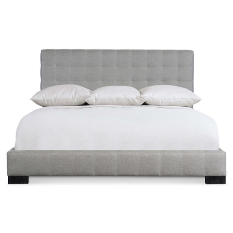 Bernhardt Modern LaSalle Upholstered Panel Bed with Tufted Headboard - Low Profile - Cal King - King