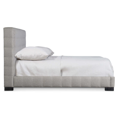 Bernhardt Modern LaSalle Upholstered Panel Bed with Tufted Headboard - Low Profile - Cal King - King