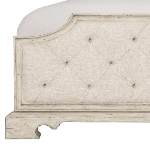 Bernhardt Elegant Mirabelle Arch Upholstered Panel with Button Tufting - Bed - Cal King - King - Queen