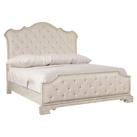 Bernhardt Elegant Mirabelle Arch Upholstered Panel with Button Tufting - Bed - Cal King - King - Queen