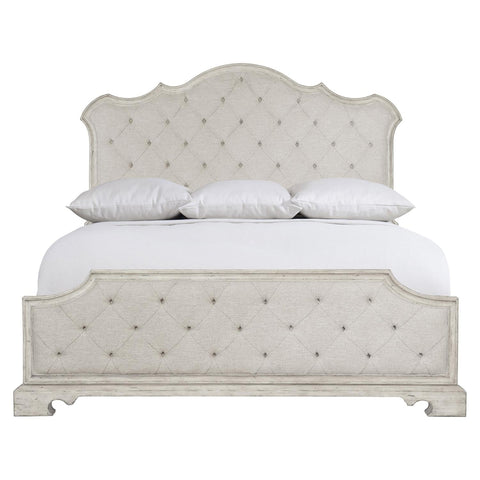 Bernhardt Elegant Mirabelle Arch Upholstered Panel with Button Tufting - Bed - Cal King - King - Queen